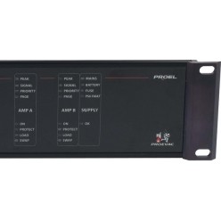 PROEL CA PA EV DMA2200 EN54-16 Modular Systems podwójny wzmaczniacz alarmowy, klasa D